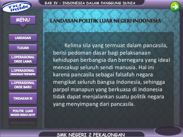 Politik Luar Negeri Indonesia politik luar negeri indonesia