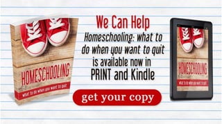 Homeschooling: What To Do When You Want To Quit, a new book by the bloggers of iHomeschool Network