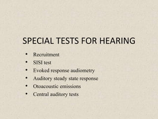 Assessment of Hearing | PPT