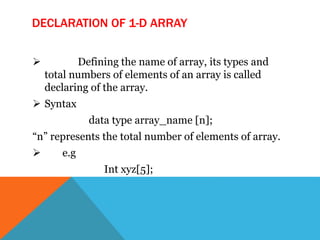 Arrays | PPTX