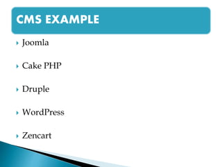 Joomla and cms | PPTX
