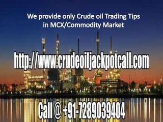 Indian MCX Crude Oil Tips