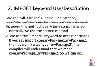 Package In Java | PPTX