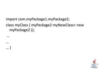 Package In Java | PPTX