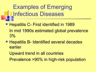 Presentation on Emerging and reEmerging infectious diseases | PPT
