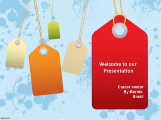 Welcome to our
Presentation
Career sector
By:Bernie
Brazil
 