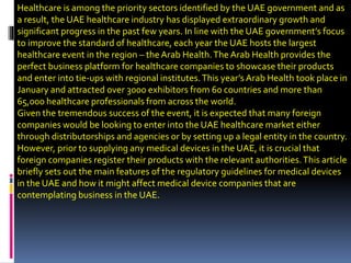 law of uaeon medical products | PPTX