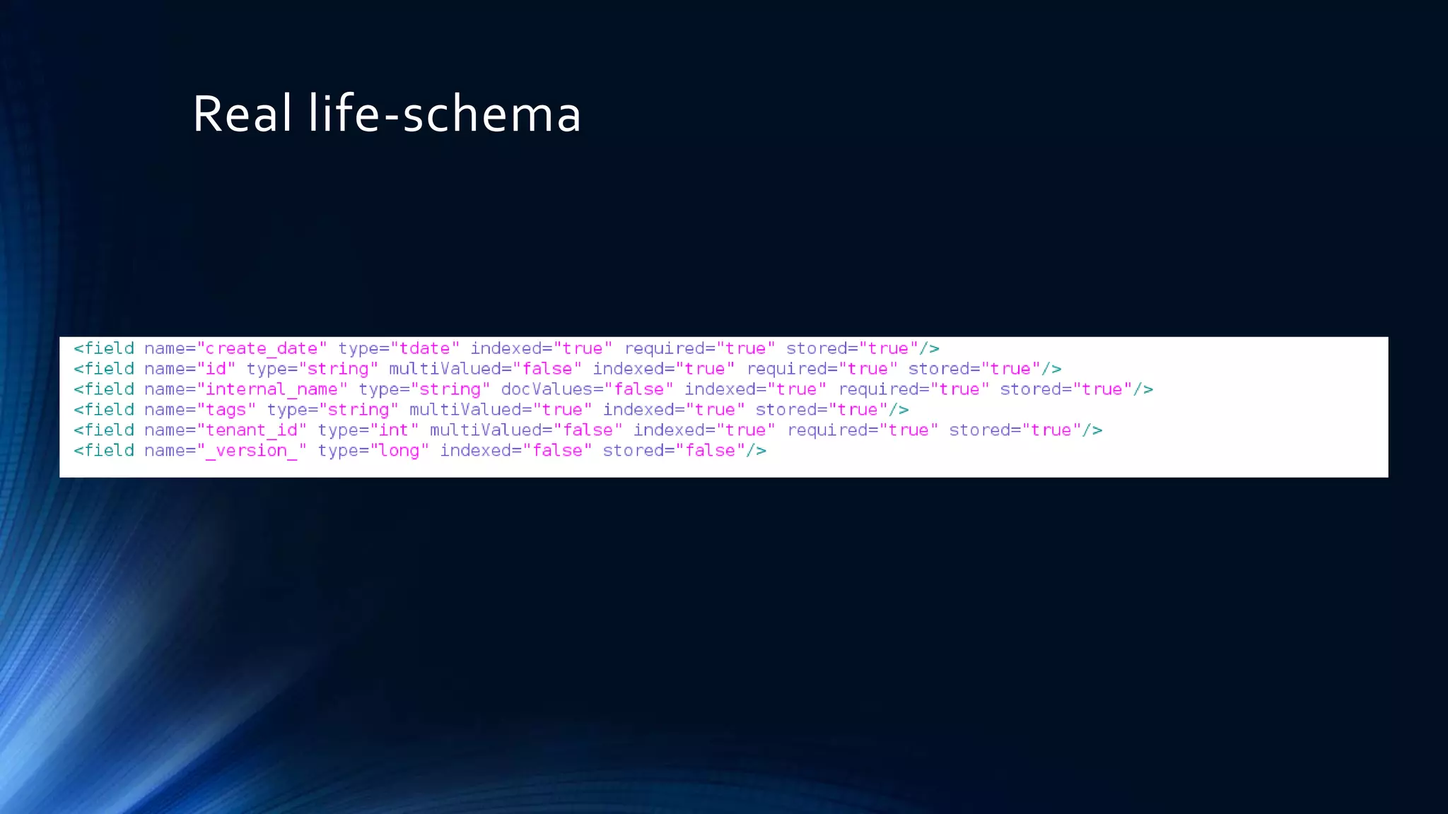 Real life-schema
 