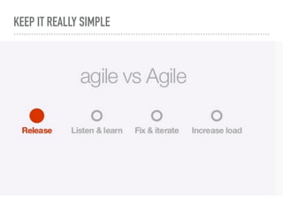 KEEP IT REALLY SIMPLE
 