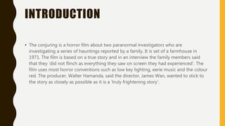 The Conjuring Introduction conjuring | PPTX