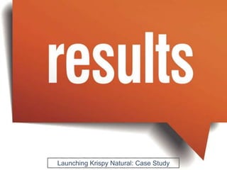 Launching Krispy Natural: Case Study
 