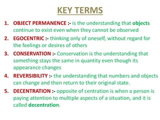 Piaget Theory of Cognitive Development Part-II | PPT
