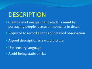 narration and paragraph development | PPTX