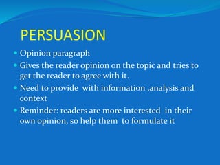 narration and paragraph development | PPTX