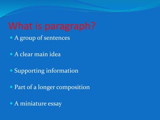 narration and paragraph development | PPTX