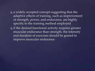 RESISTANCE EXERCISE FOR MUSCLE IMPAIRED PERFORMANCE | PPTX