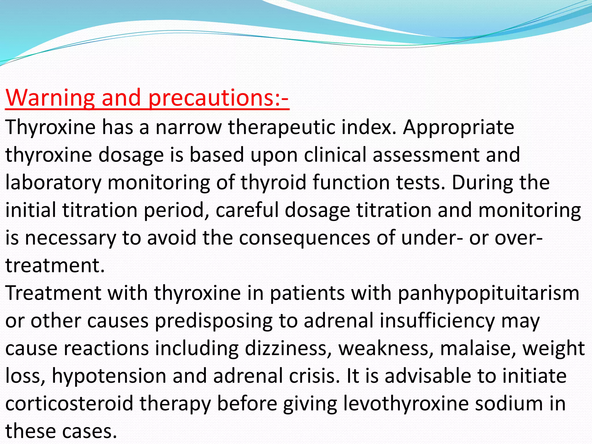 Presentation..thyroxine | PPTX