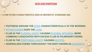 nephrotic and nephritic syndrome | PPTX