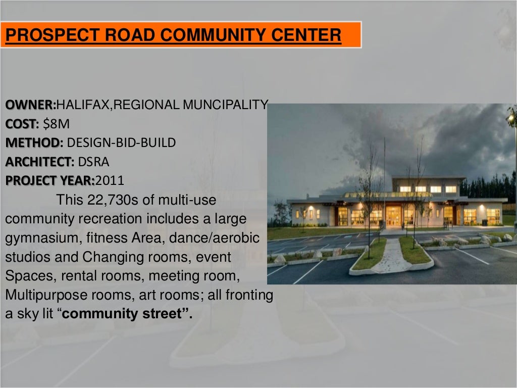 PROSPECT ROAD COMMUNITY CENTER