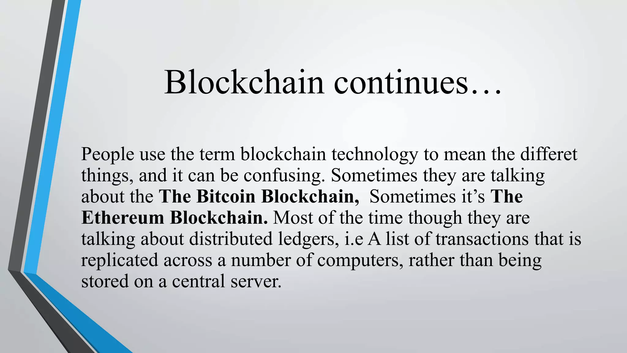 BLOCK CHAIN | PPTX