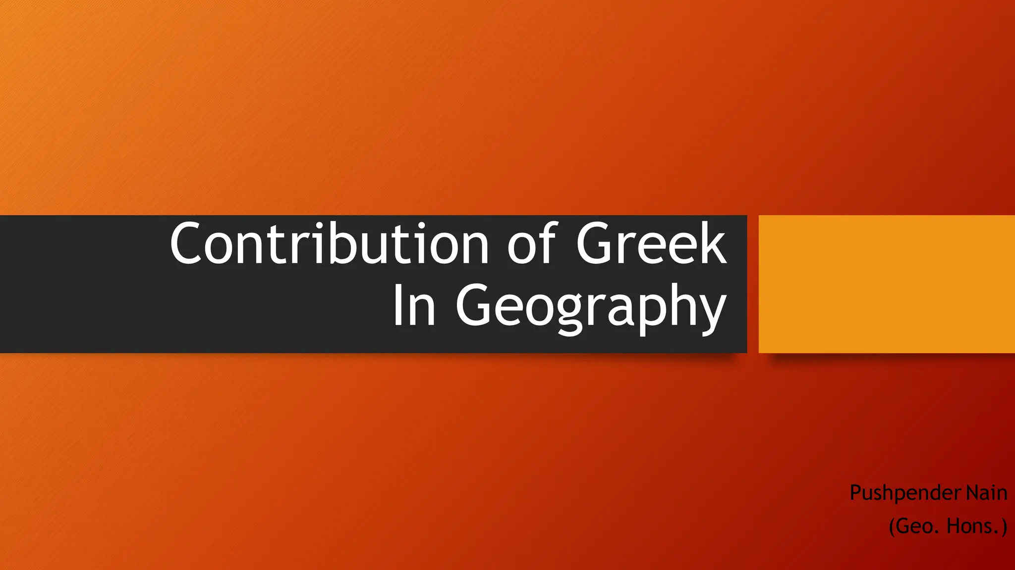 Contribution of Greek geographers/scholars | PDF | Geography | Science