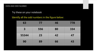 Even and Odd Number | PPTX