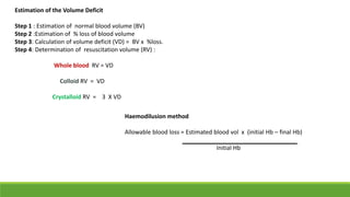 Shock in a Trauma patient - a maxillofacial perspective | PPTX