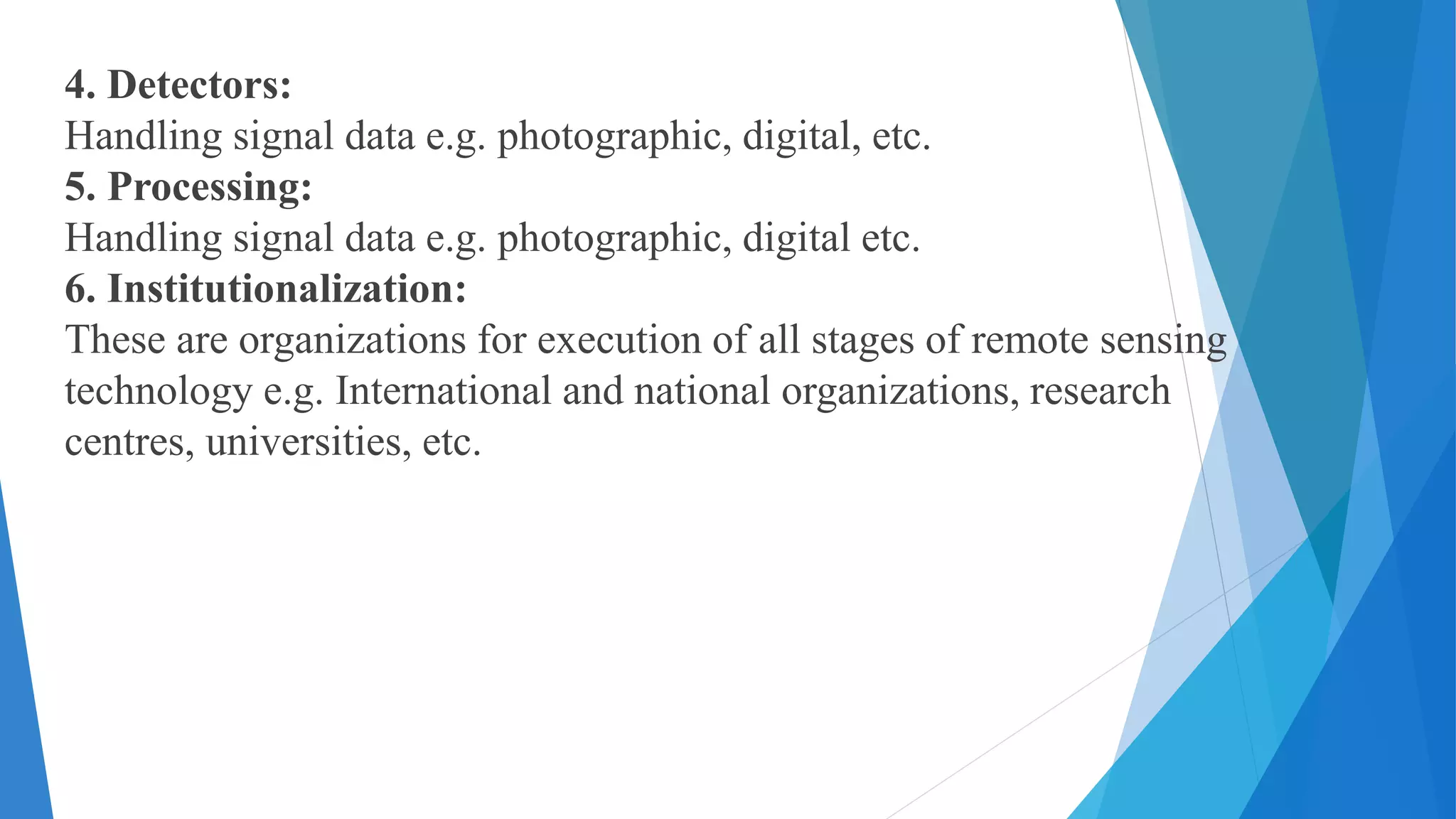 Remote Sensing Meaning, Concept and Components Geography PPT