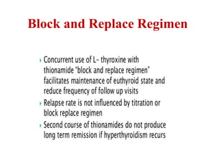 Block and Replace Regimen
 