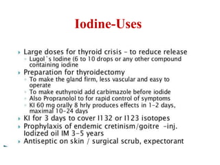 Iodine-Uses
 