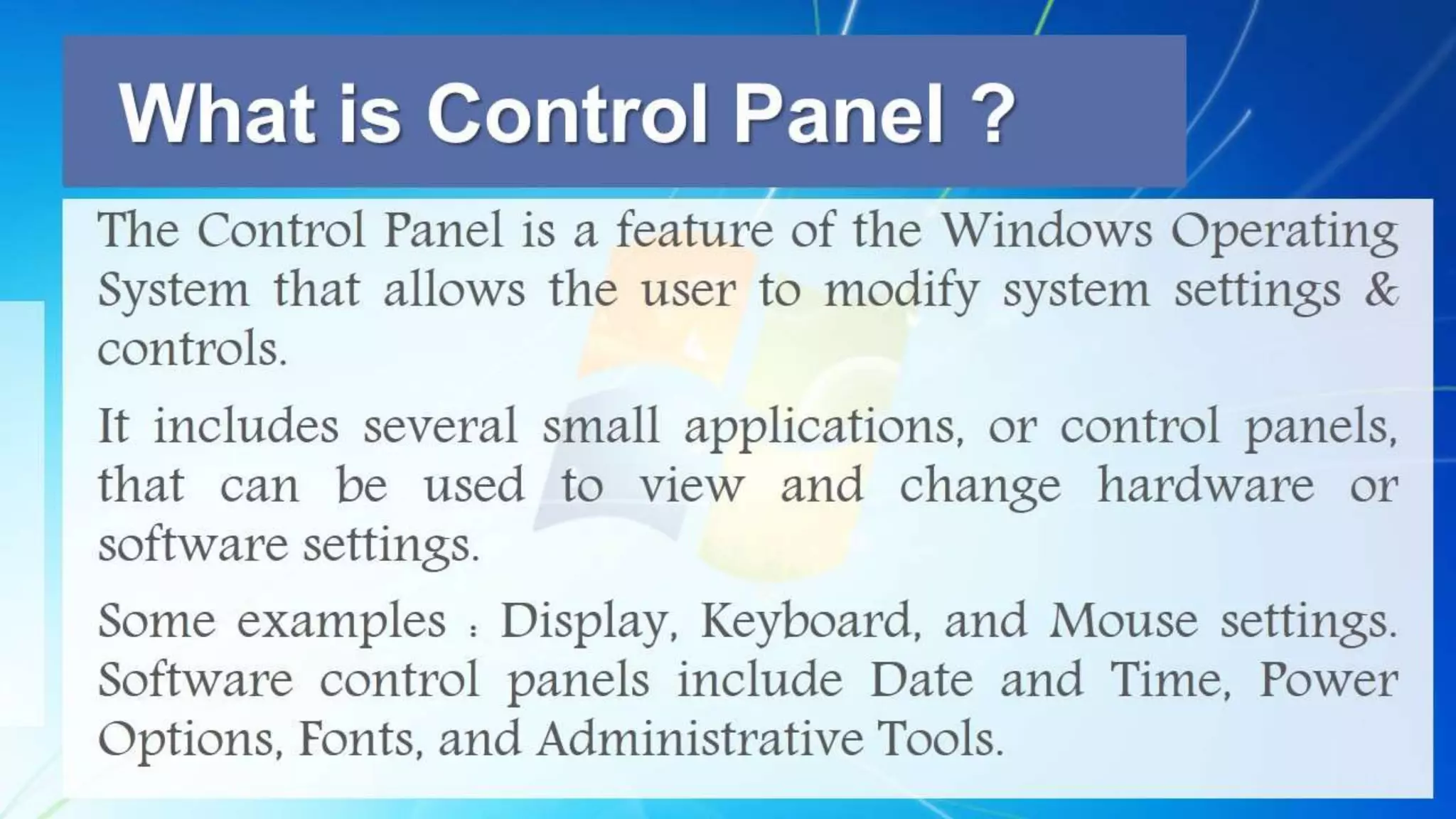 Windows 7 Operating System