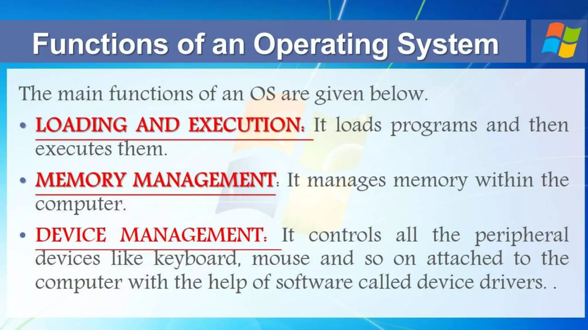 Windows 7 Operating System