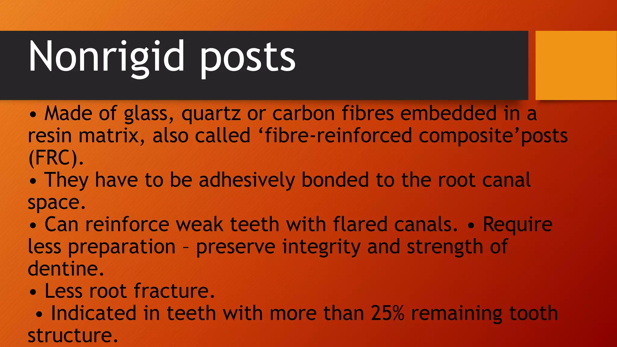 restoration of endodontically treated teeth in prosthodontics/ post and ...