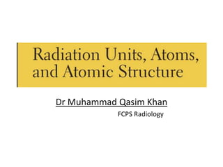 Dr Muhammad Qasim Khan
FCPS Radiology
 