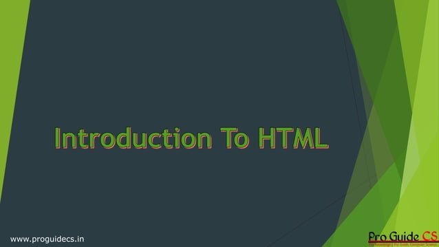HTML Introduction, HTML History, HTML Uses, HTML benifits | PPT