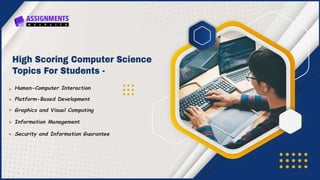 Computer Science Assignment Help | PPT