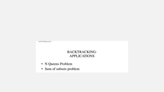 General method in backtracking | PPT