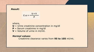 urea, creatinine,inulin clearance test.pptx