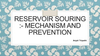 RESERVOIR SOURING
:- MECHANISM AND
PREVENTION
Anjali Tripathi
 