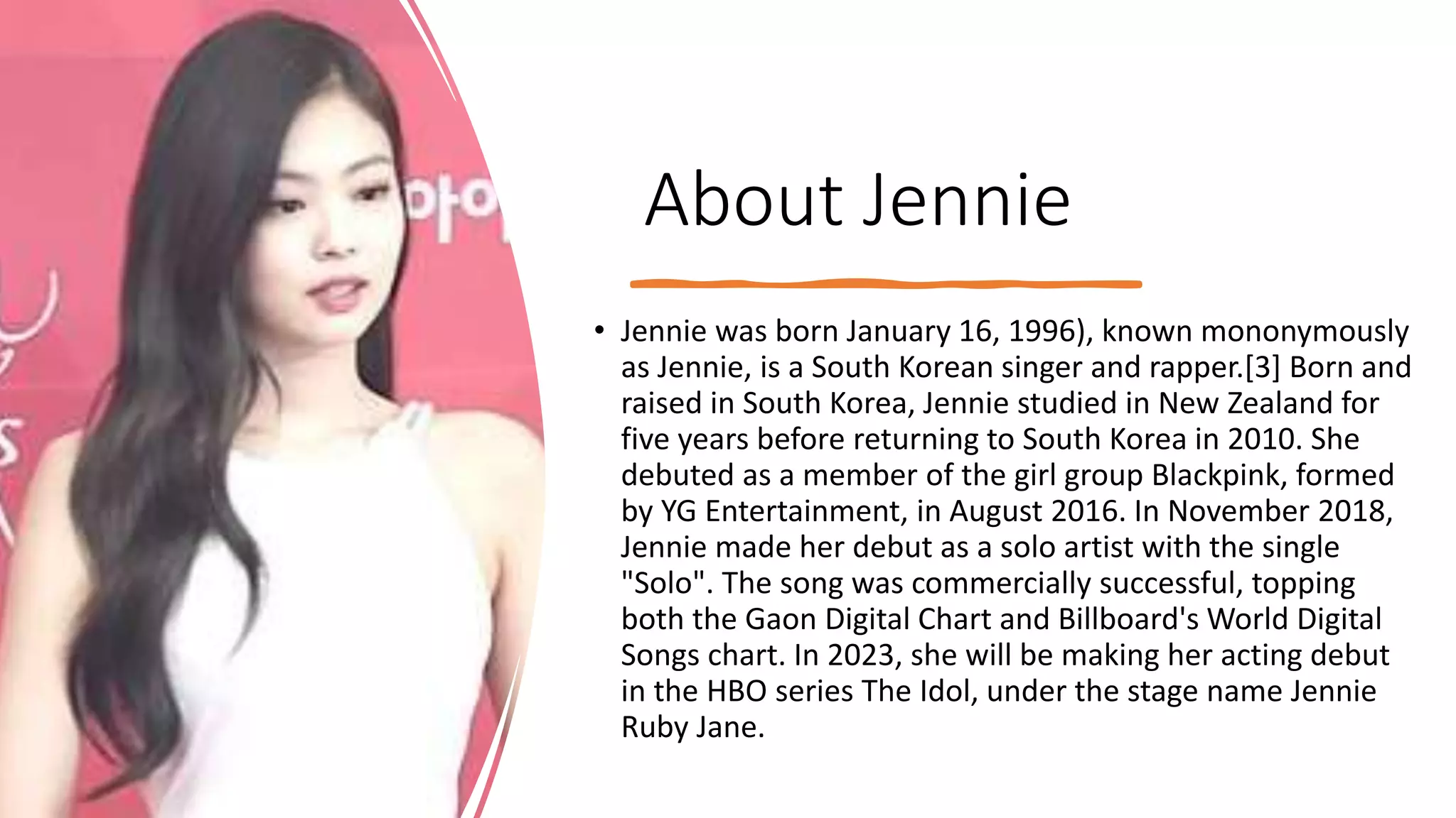 Jennie Kim | PPTX