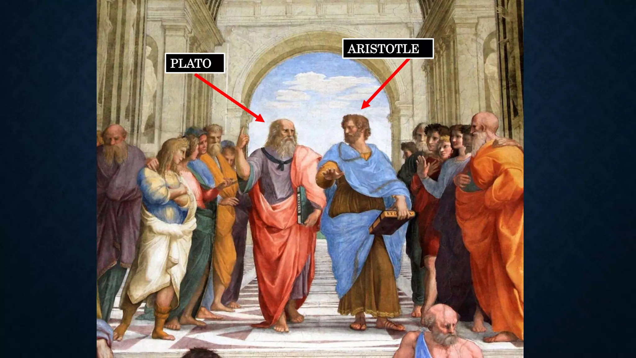 PLATO
ARISTOTLE
 