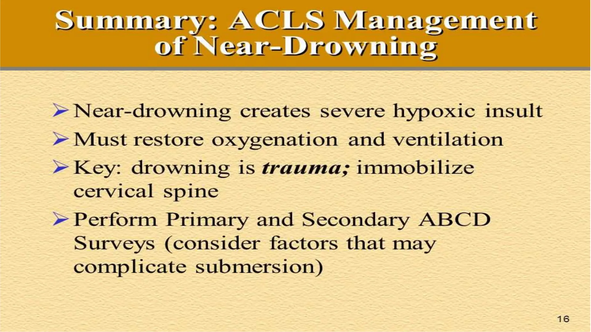emergency management of drowning | PPTX
