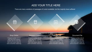 ADD YOUR TITLE HERE
There are many variations of passages of Lorem available, but the majority have suffered
Praesent sodales odio sit
amet odio tristi Praesent
sodales odio sit amet odio
tristi Lorem ipsum dolor sit
amet consectetur adipiscing
Document File
Praesent sodales odio sit
amet odio tristi Praesent
sodales odio sit amet odio
tristi Lorem ipsum dolor sit
amet consectetur adipiscing
Calendar List
Praesent sodales odio sit
amet odio tristi Praesent
sodales odio sit amet odio
tristi Lorem ipsum dolor sit
amet consectetur adipiscing
Shop Online
Praesent sodales odio sit
amet odio tristi Praesent
sodales odio sit amet odio
tristi Lorem ipsum dolor sit
amet consectetur adipiscing
Research Online
 