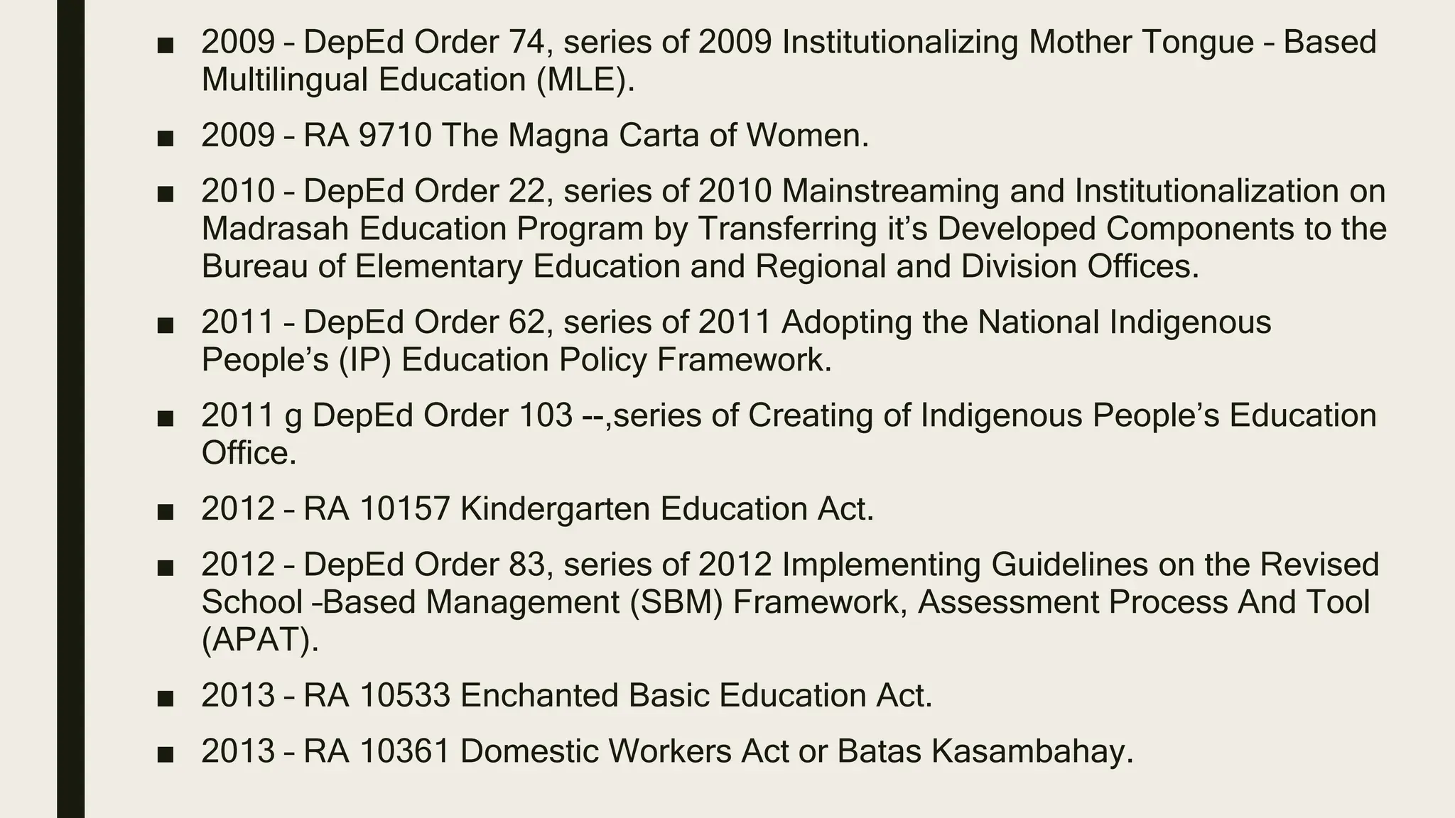 Historical philosophical, theoretical, and legal foundations of special ...