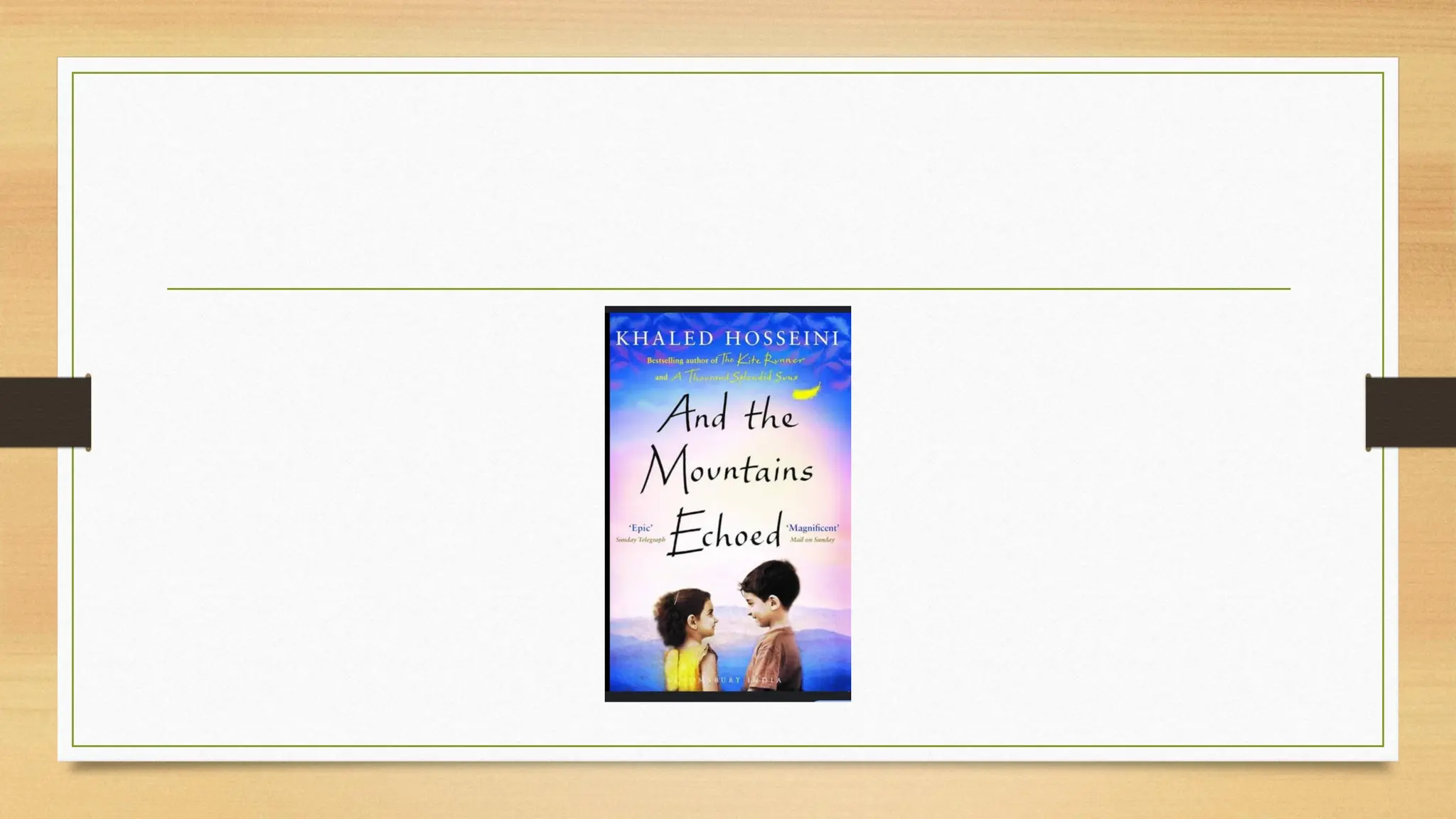 And the mountains echoed presentation.pdf