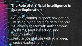 Presentation on advances in space exploration | PPTX