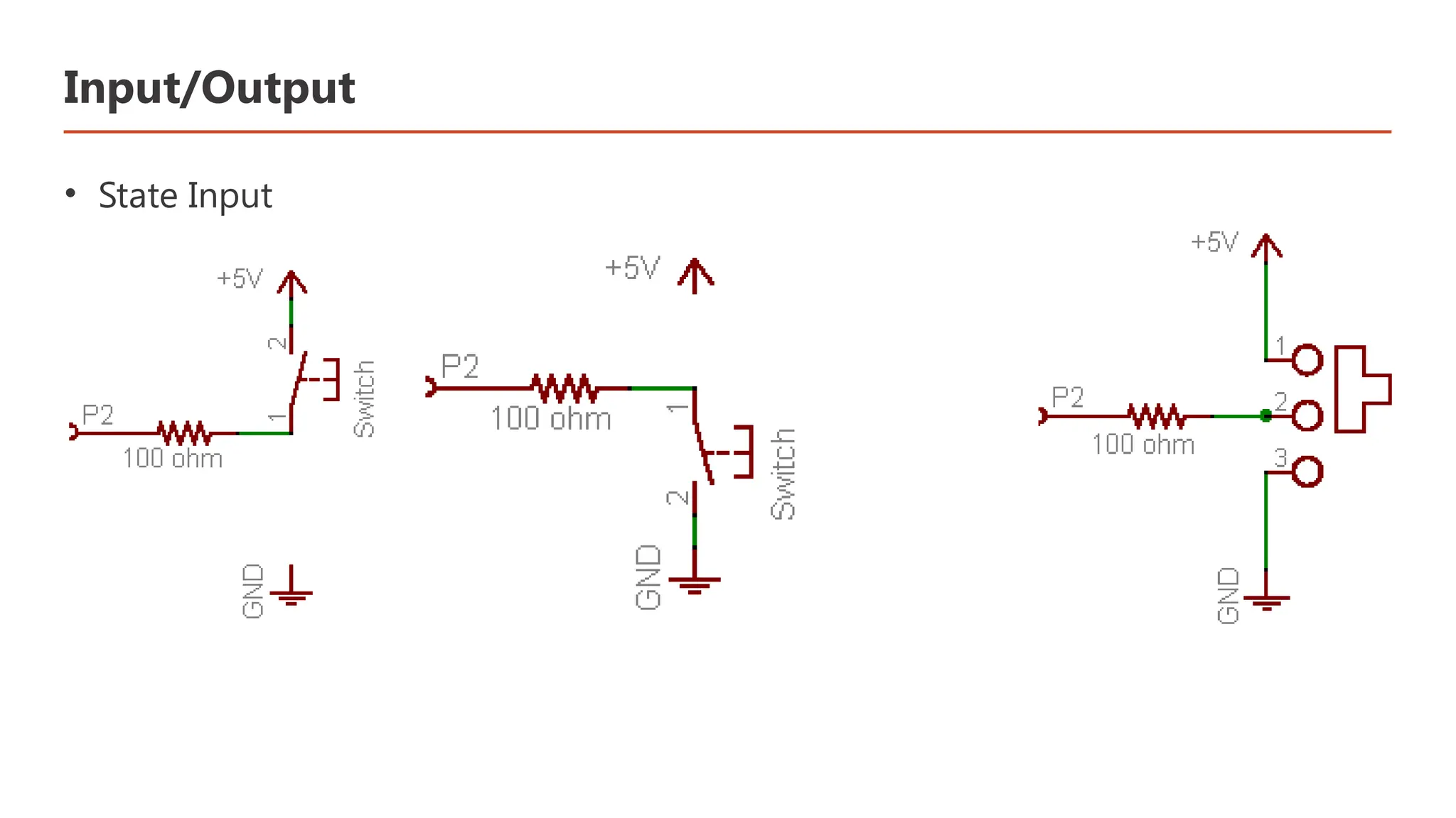 Input/Output • State Input 