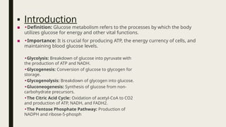 Presentation (2).pptx glucose metabolism | PPTX