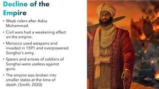 The Rise, Growth, of the Songhai Empire. | PDF