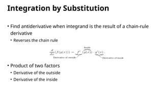 Chain Rule Integrand Presentation 2 in mathematics, integration by substitution | PPTX